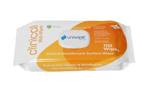 [UW100] uniwipe Disinfectant Wipes - Pack of 100